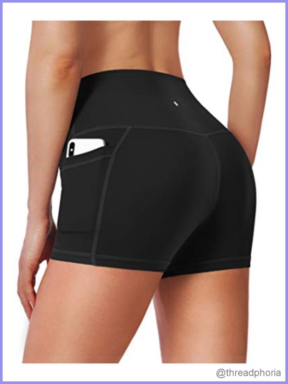 High Waist Tummy Control Yoga Biker Shorts with Pockets